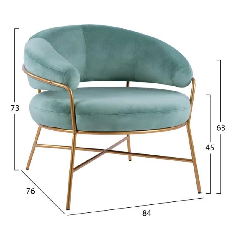 ΠΟΛΥΘΡΟΝΑ TRUDI HM8639.07 ΑΠΟ ΒΕΛΟΥΔΟ ΦΥΣΤΙΚΙ ΜΕ ΧΡΥΣΟ ΣΚΕΛΕΤΟ 84x76x73Υ εκ. 2 ΠΟΛΥΘΡΟΝΑ TRUDI HM8639.07 ΑΠΟ ΒΕΛΟΥΔΟ ΦΥΣΤΙΚΙ ΜΕ ΧΡΥΣΟ ΣΚΕΛΕΤΟ 84x76x73Υ εκ. - Image 2