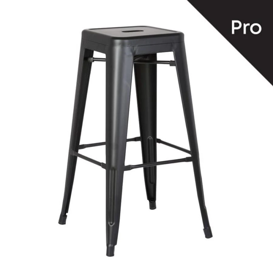 RELIX Σκαμπό Bar-Pro, Στοιβαζόμενο, 43x43 H.76εκ Μέταλλο Βαφή Μαύρο Matte 1 RELIX Σκαμπό Bar-Pro, Στοιβαζόμενο, 43x43 H.76εκ Μέταλλο Βαφή Μαύρο Matte