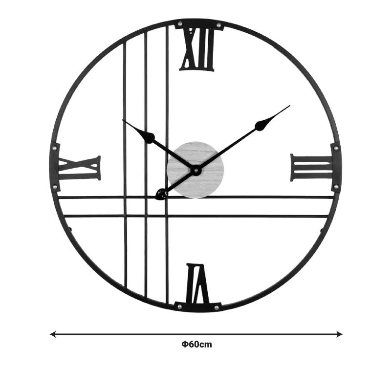 Ρολόι τοίχου Latine Inart μέταλλο σε μαύρη απόχρωση 60x2.5x60εκ 1 Ρολόι τοίχου Latine Inart μέταλλο σε μαύρη απόχρωση 60x2.5x60εκ