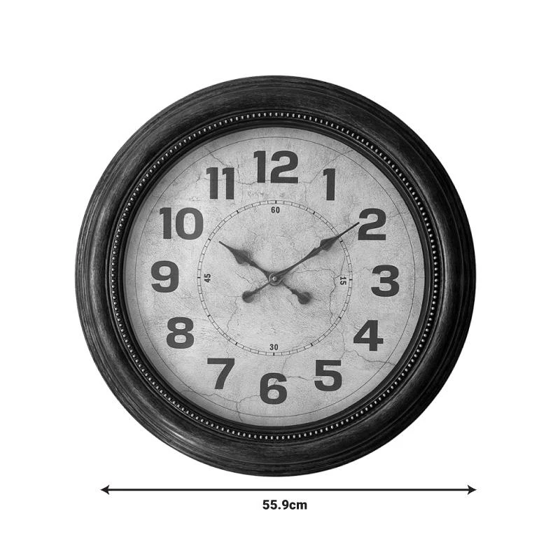 Ρολόι τοίχου Napol Inart σε μαύρη αντικέ και χρυσή απόχρωση Φ55.9x5.8εκ 1 Ρολόι τοίχου Napol Inart σε μαύρη αντικέ και χρυσή απόχρωση Φ55.9x5.8εκ