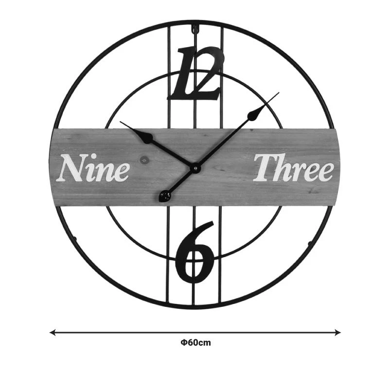 Ρολόι τοίχου Tabla Inart μέταλλο σε μαύρη απόχρωση 60x3x60εκ 1 Ρολόι τοίχου Tabla Inart μέταλλο σε μαύρη απόχρωση 60x3x60εκ