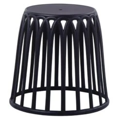 SABA Σκαμπό, Στοιβαζόμενο, Φ46εκ H.44εκ ( Kάθισμα Φ33εκ) PP-UV Μαύρο