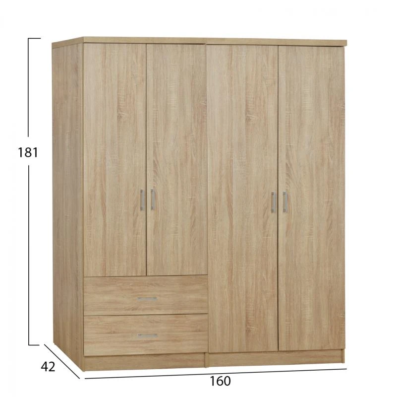 ΣΕΤ 2 ΤΜΧ ΝΤΟΥΛΑΠΑ 4ΦΥΛΛΗ SONAMA 160X42X181 HM11351.02 2 ΣΕΤ 2 ΤΜΧ ΝΤΟΥΛΑΠΑ 4ΦΥΛΛΗ SONAMA 160X42X181 HM11351.02 - Image 2