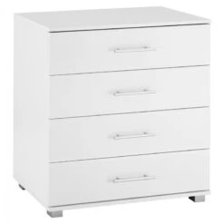 ΣΥΡΤΑΡΙΕΡΑ ΜΕΛΑΜΙΝΗΣ BRIANA HM2204.05 ME 4 ΣΥΡΤΑΡΙΑ ΛΕΥΚΗ 75x40x83Y εκ.