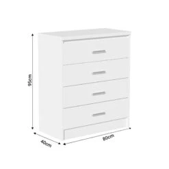 Συρταριέρα OLYMPUS Pakoworld με 4 συρτάρια χρώμα λευκό 80x40x95εκ 7 Συρταριέρα OLYMPUS Pakoworld με 4 συρτάρια χρώμα λευκό 80x40x95εκ -Vougioukas sirtariera olympus pakoworld me 4 sirtaria chroma leiko 80 40 95ek 3