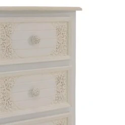 Συρταριέρα Pazlen Inart Mdf σε λευκή αντικέ απόχρωση 40x34.5x82εκ -Vougioukas sirtariera pazlen inart mdf se leiki antike apochrosi 40 34 5 82ek 4