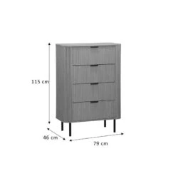 Συρταριέρα Scandi Pakoworld με 4 συρτάρια φυσικό 79x46x115εκ 9 Συρταριέρα Scandi Pakoworld με 4 συρτάρια φυσικό 79x46x115εκ -Vougioukas sirtariera scandi pakoworld me 4 sirtaria phisiko 79 46 115ek 4