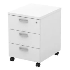 ΣΥΡΤΑΡΙΕΡΑ Τροχήλατη με 3 συρτάρια, 40x48x56εκ Απόχρωση Άσπρο