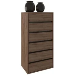 Συρταριέρα Ξυλινή 6 Συρτάρια 60x45x150εκ