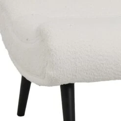 Σκαμπό - υποπόδιο Silla Pakoworld μπουκλέ ύφασμα σε λευκή απόχρωση 68x58x40εκ -Vougioukas skampo ipopothio silla pakoworld mpoikle iphasma se leiki apochrosi 68 58 40ek 4