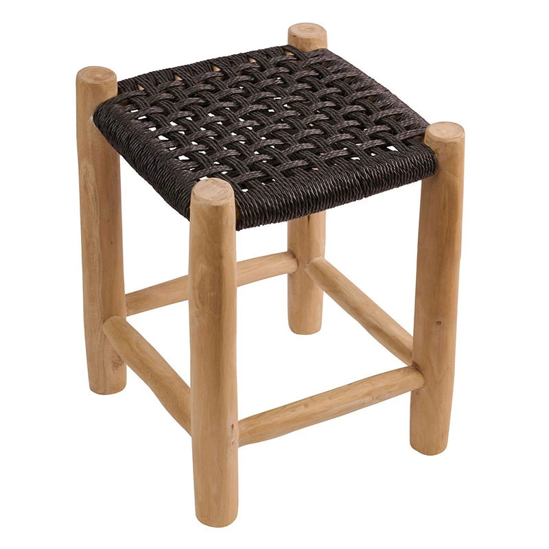 Noor Σκαμπό Teak 35x35x47εκ 2 Noor Σκαμπό Teak 35x35x47εκ - Image 2