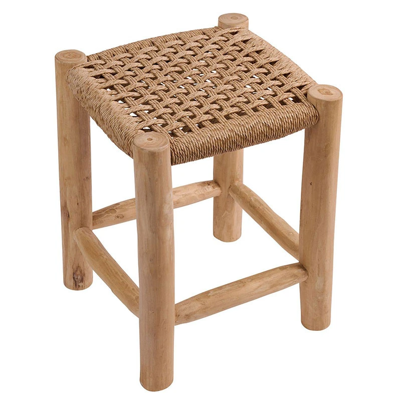 Noor Σκαμπό Teak 35x35x47εκ 3 Noor Σκαμπό Teak 35x35x47εκ - Image 3