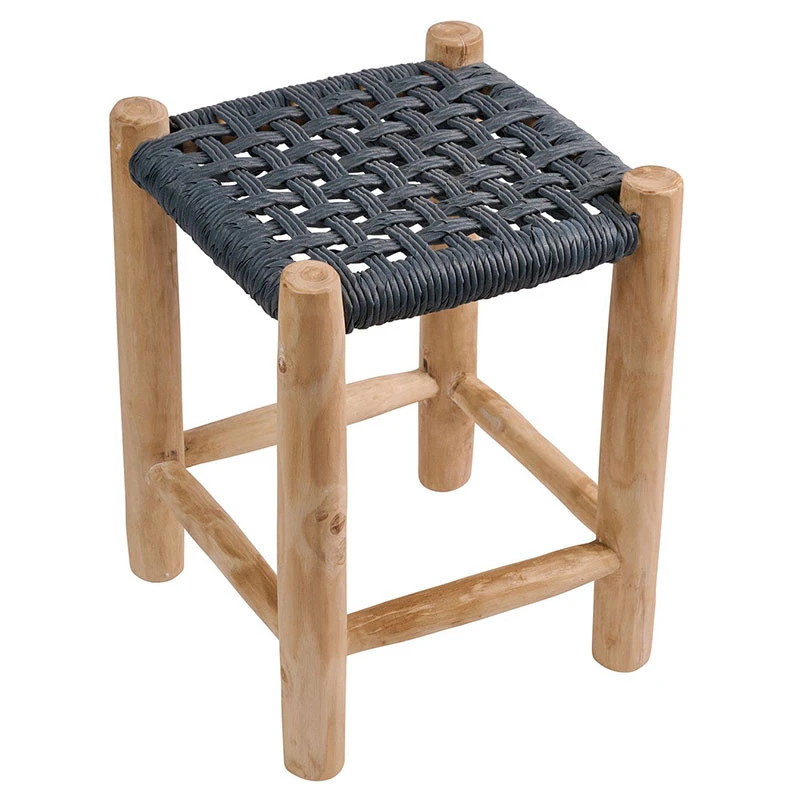 Noor Σκαμπό Teak 35x35x47εκ 4 Noor Σκαμπό Teak 35x35x47εκ - Image 4