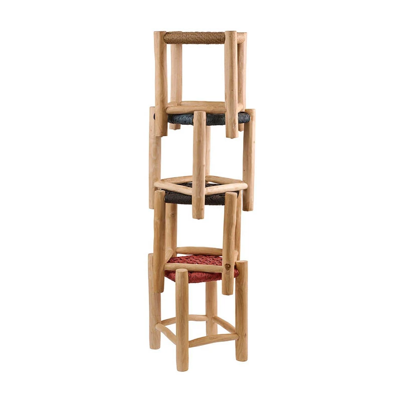 Noor Σκαμπό Teak 35x35x47εκ 7 Noor Σκαμπό Teak 35x35x47εκ - Image 7