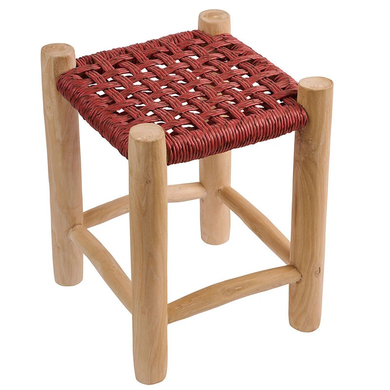 Noor Σκαμπό Teak 35x35x47εκ 1 Noor Σκαμπό Teak 35x35x47εκ