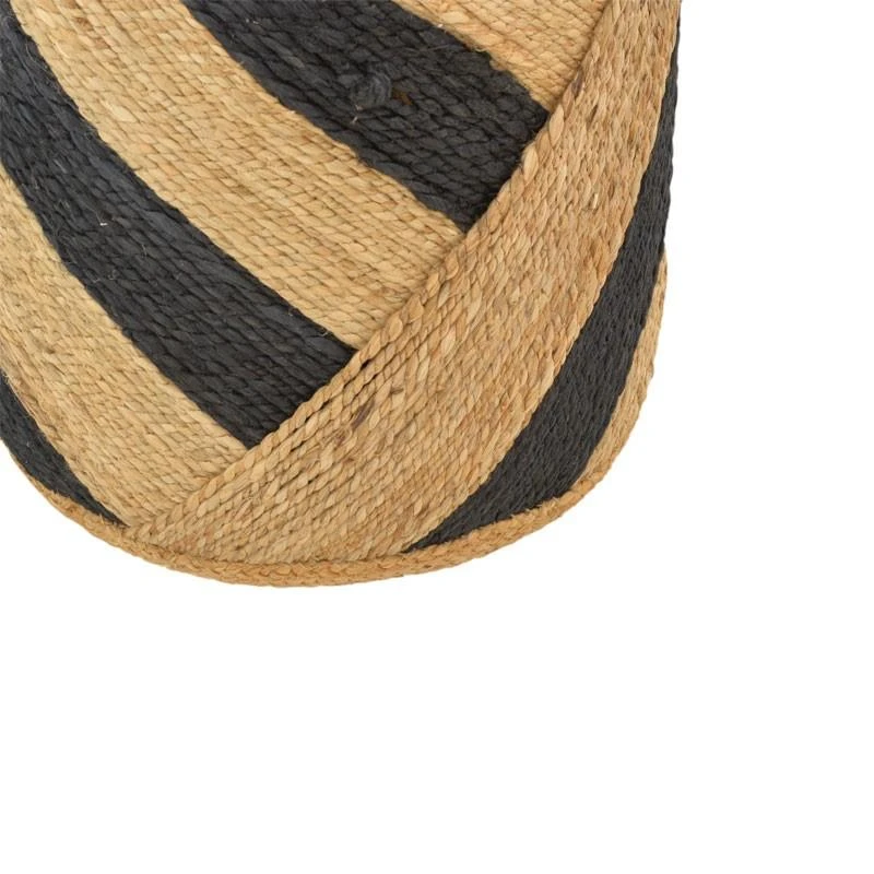 Σκαμπό Relous Inart φυσικό-μαύρο 100% γιούτα 40x40x40εκ 4 Σκαμπό Relous Inart φυσικό-μαύρο 100% γιούτα 40x40x40εκ - Image 4