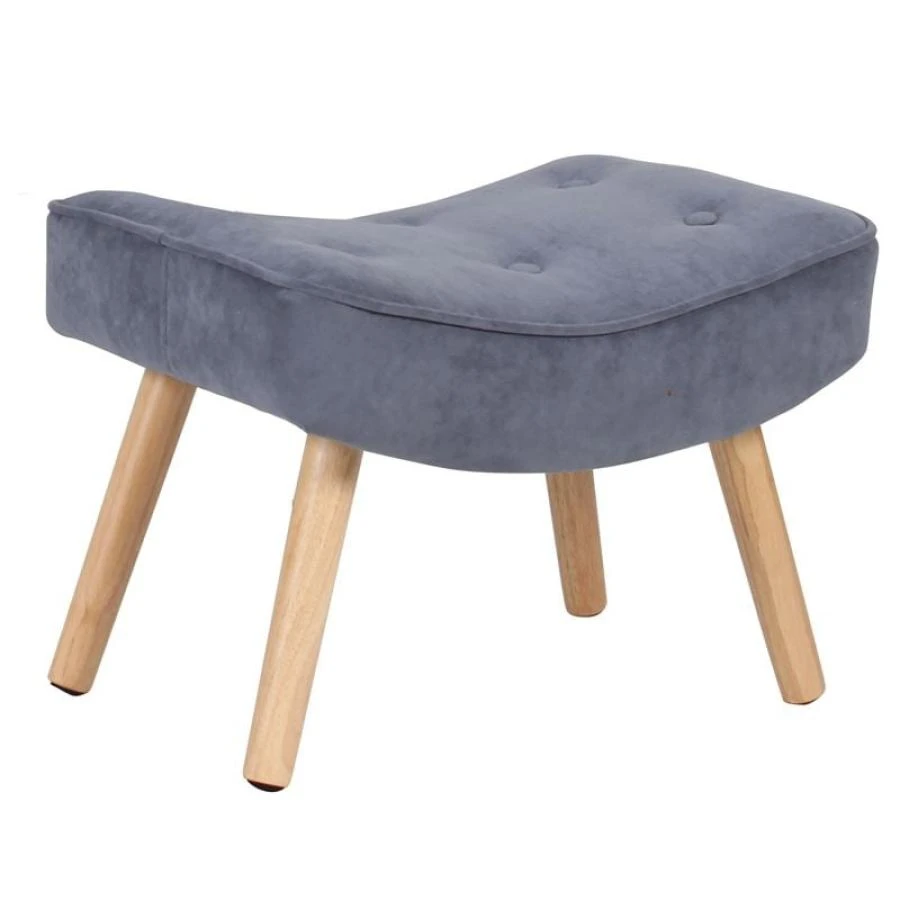 ALMA Σκαμπό - Υποπόδιο, 52x38x35εκ Ύφασμα Velure Ανοιχτό Μπλε, Πόδια Φυσικό, K/D 1 ALMA Σκαμπό - Υποπόδιο, 52x38x35εκ Ύφασμα Velure Ανοιχτό Μπλε, Πόδια Φυσικό, K/D