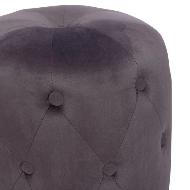 ΣΚΑΜΠΟ TORRIE HM8405.01 ΓΚΡΙ ΒΕΛΟΥΔΟ ΜΕ ΑΣΗΜΙ ΒΑΣΗ Φ37x46Υ εκ. 4 ΣΚΑΜΠΟ TORRIE HM8405.01 ΓΚΡΙ ΒΕΛΟΥΔΟ ΜΕ ΑΣΗΜΙ ΒΑΣΗ Φ37x46Υ εκ. - Image 4