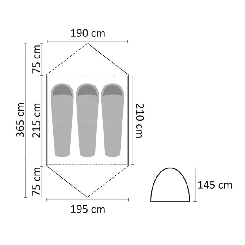 Dorset 3 Σκηνή 3 Εποχών 3 Ατόμων 145Υ 3 Dorset 3 Σκηνή 3 Εποχών 3 Ατόμων 145Υ - Image 3