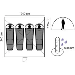 Open Air Σκηνή Καλοκαιρινή 4 Ατόμων 175Υ -Vougioukas skines camping 126