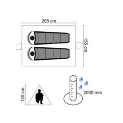 Army Σκηνή Καλοκαιρινή 2 Ατόμων 120Υ -Vougioukas skines camping 139