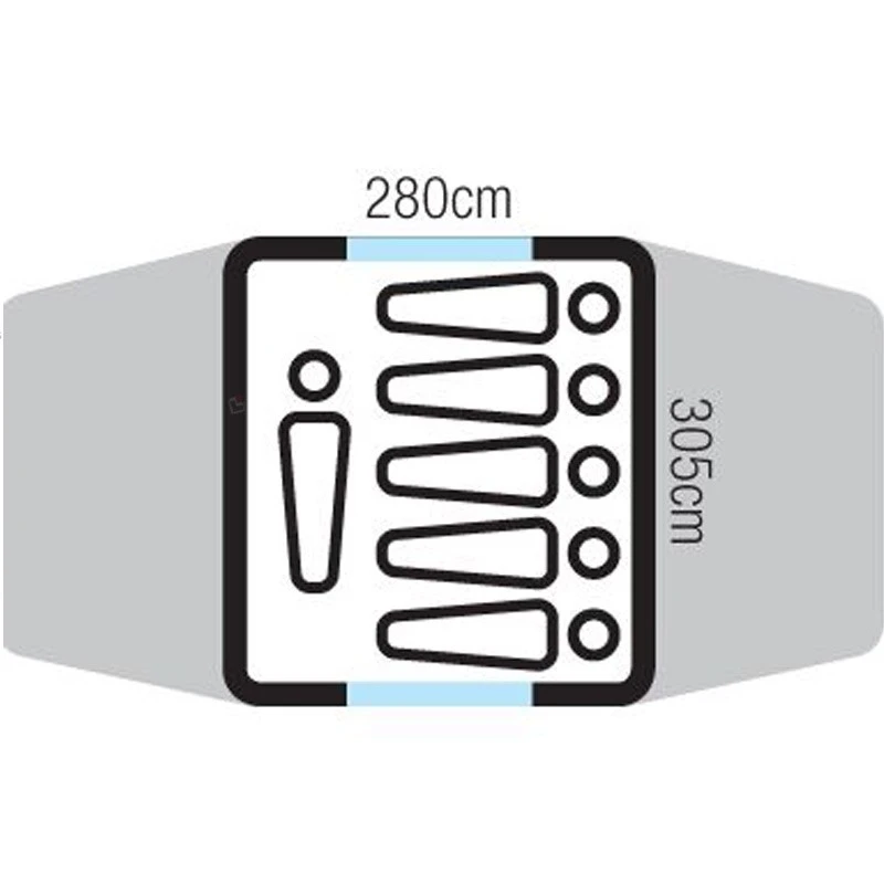 Tasman 6V Dome Σκηνή 3 Εποχών 6 Ατόμων 125Υ 2 Tasman 6V Dome Σκηνή 3 Εποχών 6 Ατόμων 125Υ - Image 2