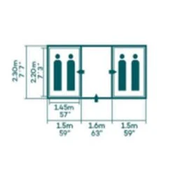 Pavillo Family Ground 4 Bestway Σκηνή Καλοκαιρινή Οικογενειακή 220Y -Vougioukas skines camping 82