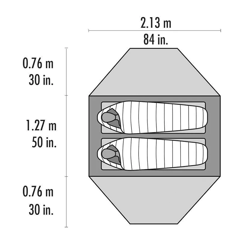 MSR Elixir 2 Backpacking Tent Σκηνή Camping Igloo 3 Εποχών 2 Ατόμων 102Υ 5 MSR Elixir 2 Backpacking Tent Σκηνή Camping Igloo 3 Εποχών 2 Ατόμων 102Υ - Image 5