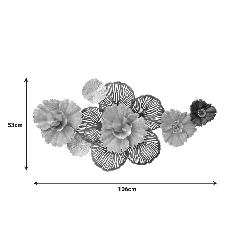 Διακοσμητικό τοίχου Jemiole Inart μέταλλο σε χρυσή-γκρι απόχρωση 106x53x9.5εκ 1 Διακοσμητικό τοίχου Jemiole Inart μέταλλο σε χρυσή-γκρι απόχρωση 106x53x9.5εκ