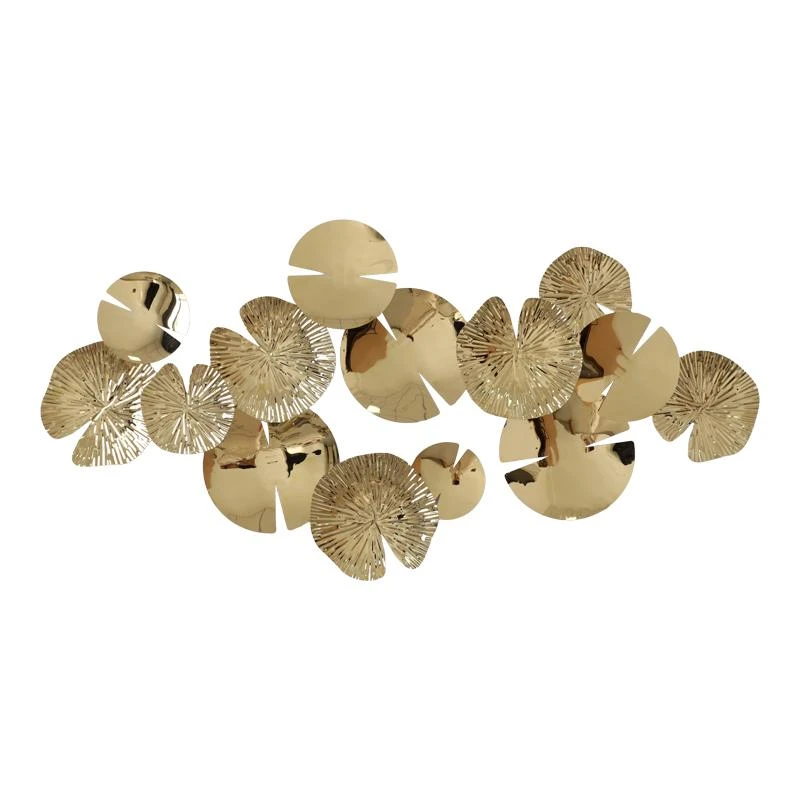 Διακοσμητικό τοίχου Lily Inart μέταλλο σε χρυσή απόχρωση130x64.5x6εκ 2 Διακοσμητικό τοίχου Lily Inart μέταλλο σε χρυσή απόχρωση130x64.5x6εκ - Image 2