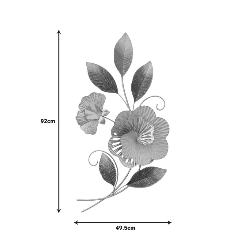 Διακοσμητικό τοίχου Lux Inart μέταλλο σε χρυσή-λευκή απόχρωση 49.5x92x7εκ 1 Διακοσμητικό τοίχου Lux Inart μέταλλο σε χρυσή-λευκή απόχρωση 49.5x92x7εκ