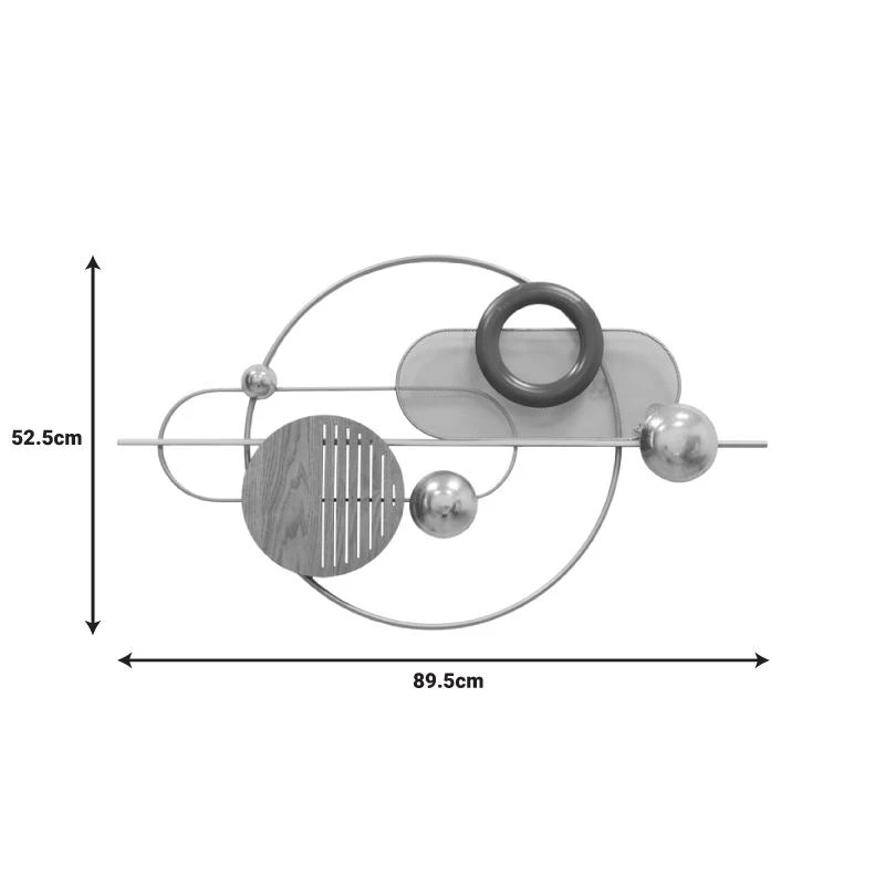 Διακοσμητικό τοίχου Lupus Inart μέταλλο σε χρυσή-κεφέ απόχρωση 89.5x52.5x6εκ 1 Διακοσμητικό τοίχου Lupus Inart μέταλλο σε χρυσή-κεφέ απόχρωση 89.5x52.5x6εκ