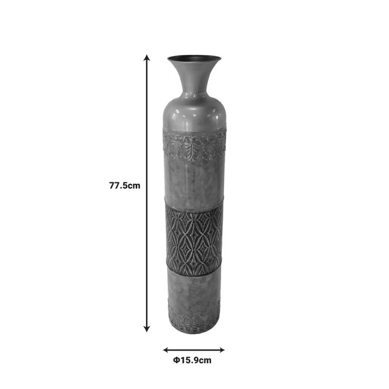 Διακοσμητικό βάζο δαπέδου Ancian Inart μέταλλο πολύχρωμο Φ15.9x77.5εκ 1 Διακοσμητικό βάζο δαπέδου Ancian Inart μέταλλο πολύχρωμο Φ15.9x77.5εκ