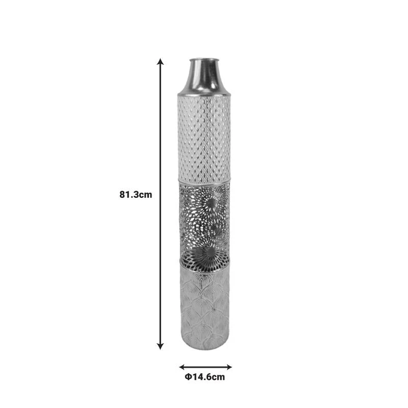 Διακοσμητικό βάζο δαπέδου Tecna Inart μέταλλο σε χρυσή και λευκή απόχρωση Φ14.6x81.3εκ 1 Διακοσμητικό βάζο δαπέδου Tecna Inart μέταλλο σε χρυσή και λευκή απόχρωση Φ14.6x81.3εκ