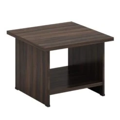 Τραπεζάκι Επισκέπτη 60x60x45εκ Απόχρωση Σκούρο Καρυδί