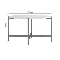 Τραπεζάκι σαλονιού Aisle Pakoworld μελαμίνης λευκό μαρμάρου-χρυσό μέταλλο Φ80x45εκ 13 Τραπεζάκι σαλονιού Aisle Pakoworld μελαμίνης λευκό μαρμάρου-χρυσό μέταλλο Φ80x45εκ -Vougioukas trapezaki salonioi aisle pakoworld melaminis leiko marmaroi chriso metallo ph80 45ek 6