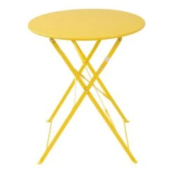 Τραπεζαρία Bistro 3τεμ Pakoworld μεταλλική αναδιπλούμενη σε κίτρινη απόχρωση Φ60x71εκ 13 Τραπεζαρία Bistro 3τεμ Pakoworld μεταλλική αναδιπλούμενη σε κίτρινη απόχρωση Φ60x71εκ -Vougioukas trapezaria bistro 3tem pakoworld metalliki anathiploimeni se kitrini apochrosi ph60 71ek 5