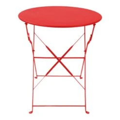 Τραπεζαρία Bistro 3τεμ Pakoworld μεταλλική αναδιπλούμενη σε κόκκινη απόχρωση Φ60x71εκ 12 Τραπεζαρία Bistro 3τεμ Pakoworld μεταλλική αναδιπλούμενη σε κόκκινη απόχρωση Φ60x71εκ -Vougioukas trapezaria bistro 3tem pakoworld metalliki anathiploimeni se kokkini apochrosi ph60 71ek 4