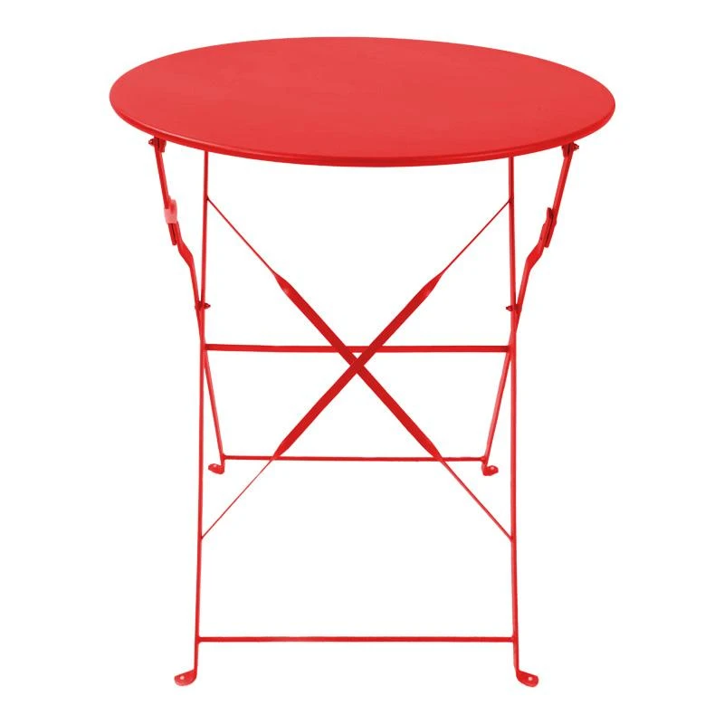 Τραπεζαρία Bistro 3τεμ Pakoworld μεταλλική αναδιπλούμενη σε κόκκινη απόχρωση Φ60x71εκ 5 Τραπεζαρία Bistro 3τεμ Pakoworld μεταλλική αναδιπλούμενη σε κόκκινη απόχρωση Φ60x71εκ - Image 5