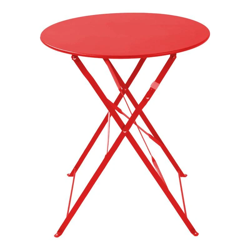 Τραπεζαρία Bistro 3τεμ Pakoworld μεταλλική αναδιπλούμενη σε κόκκινη απόχρωση Φ60x71εκ 6 Τραπεζαρία Bistro 3τεμ Pakoworld μεταλλική αναδιπλούμενη σε κόκκινη απόχρωση Φ60x71εκ - Image 6