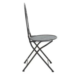 Τραπεζαρία Walen Pakoworld σετ 3τεμ μέταλλο μαύρο -Vougioukas trapezaria walen pakoworld set 3tem metallo mairo 3