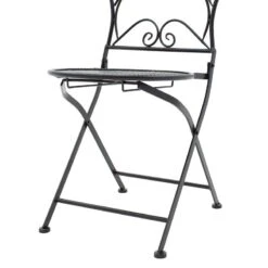 Τραπεζαρία Walen Pakoworld σετ 3τεμ μέταλλο μαύρο -Vougioukas trapezaria walen pakoworld set 3tem metallo mairo 8