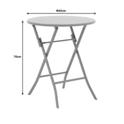 Τραπέζι Albero Pakoworld πτυσσόμενο μέταλλο σε λευκή απόχρωση Φ60x70εκ 7 Τραπέζι Albero Pakoworld πτυσσόμενο μέταλλο σε λευκή απόχρωση Φ60x70εκ -Vougioukas trapezi albero pakoworld ptissomeno metallo se leiki apochrosi ph60 70ek 3