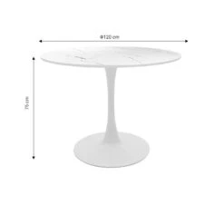 Τραπέζι Balou I Pakoworld MDF λευκό μαρμάρου Φ120x75εκ 7 Τραπέζι Balou I Pakoworld MDF λευκό μαρμάρου Φ120x75εκ -Vougioukas trapezi balou i pakoworld mdf leiko marmaroi ph120 75ek 3