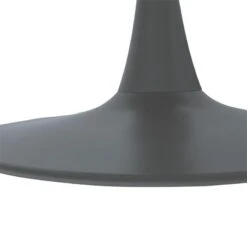 Τραπέζι Balou Pakoworld MDF ανθρακί ματ Φ100x75εκ