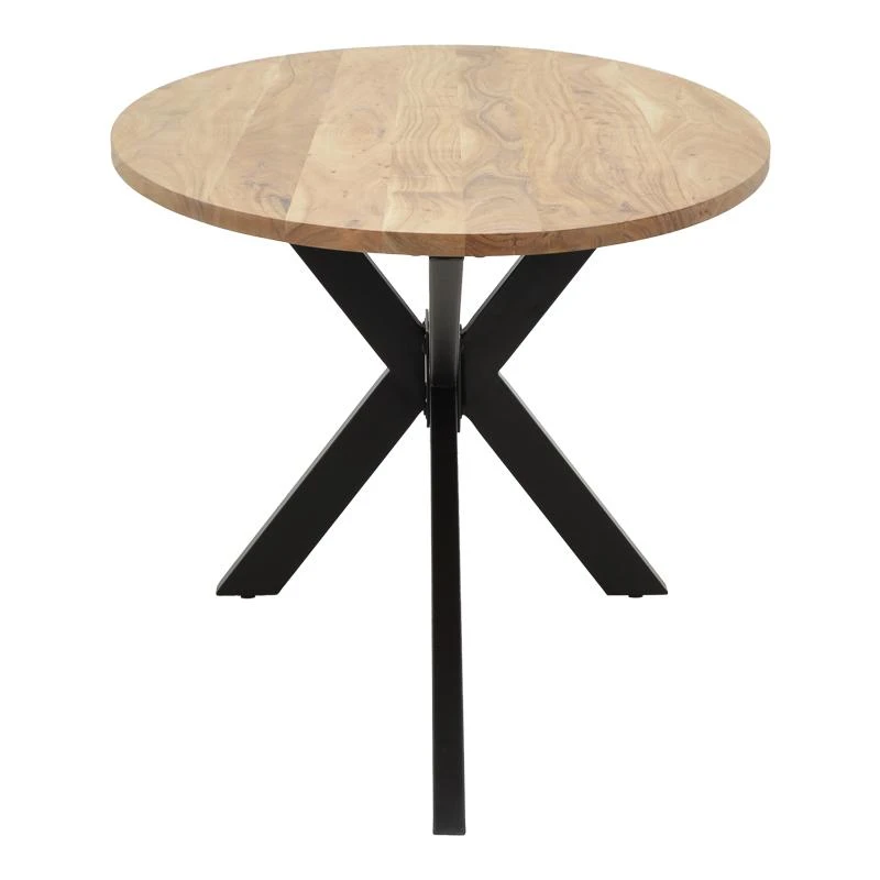 Τραπέζι Bonre Pakoworld φυσικό μασίφ ξύλο ακακίας-πόδι μαύρο μέταλλο 175x96x76εκ. 3 Τραπέζι Bonre Pakoworld φυσικό μασίφ ξύλο ακακίας-πόδι μαύρο μέταλλο 175x96x76εκ. - Image 3