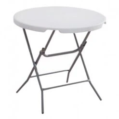 Catering Τραπέζι Πτυσσόμενο Malaga Μεταλλικό PP Φ80x74εκ