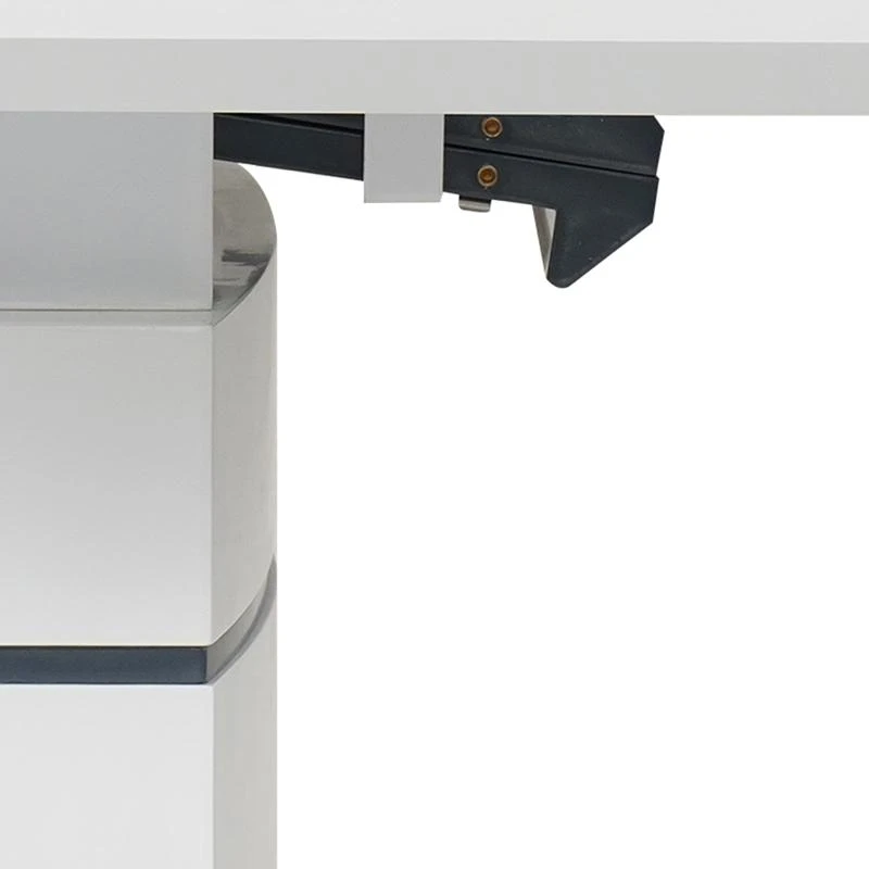 Τραπέζι επεκτεινόμενο Darsile Inart λευκό με γκρι-ανθρακί Mdf 140-180x90x76εκ 9 Τραπέζι επεκτεινόμενο Darsile Inart λευκό με γκρι-ανθρακί Mdf 140-180x90x76εκ - Image 9