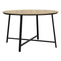 Τραπέζι Gianno Pakoworld φυσικό-πόδι μαύρο Φ120x76εκ 6 Τραπέζι Gianno Pakoworld φυσικό-πόδι μαύρο Φ120x76εκ -Vougioukas trapezi gianno pakoworld phisiko pothi mairo ph120 76ek 2