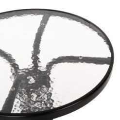 ΤΡΑΠΕΖΙ LIMA Φ60x68Υεκ. ΜΕΤΑΛΛΙΚΟ ΜΑΥΡΟ ΜΕ ΓΥΑΛΙΝΗ ΕΠΙΦΑΝΕΙΑ HM5079.03 -Vougioukas trapezi lima ph60 68iek metalliko mairo me gialini epiphaneia hm5079 03 4